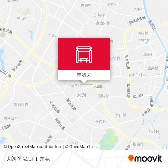 大朗医院后门地图