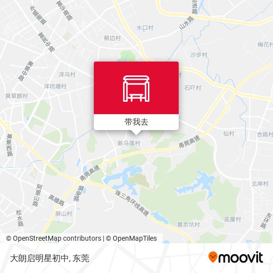 大朗启明星初中地图