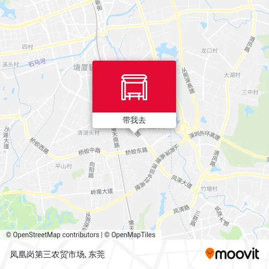 凤凰岗第三农贸市场地图