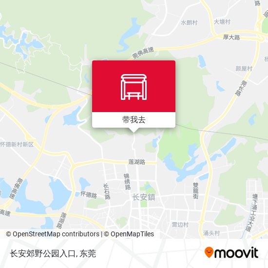 长安郊野公园入口地图