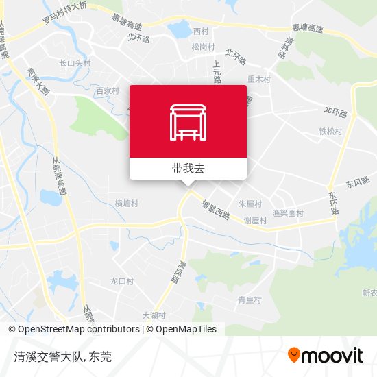 清溪交警大队地图