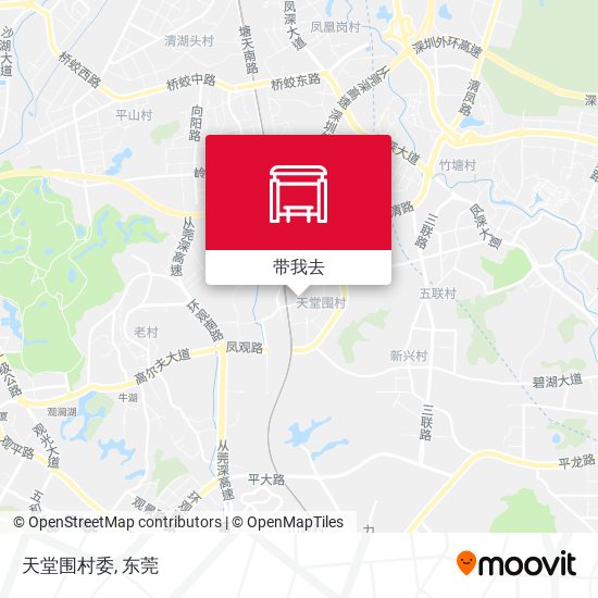 天堂围村委地图