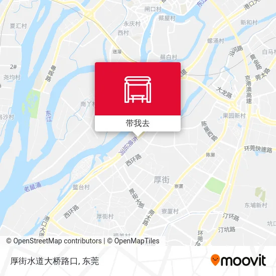 厚街水道大桥路口地图