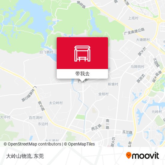 大岭山物流地图