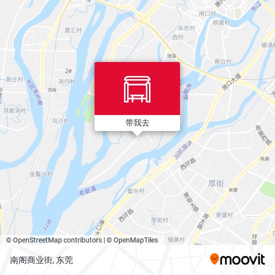 南阁商业街地图