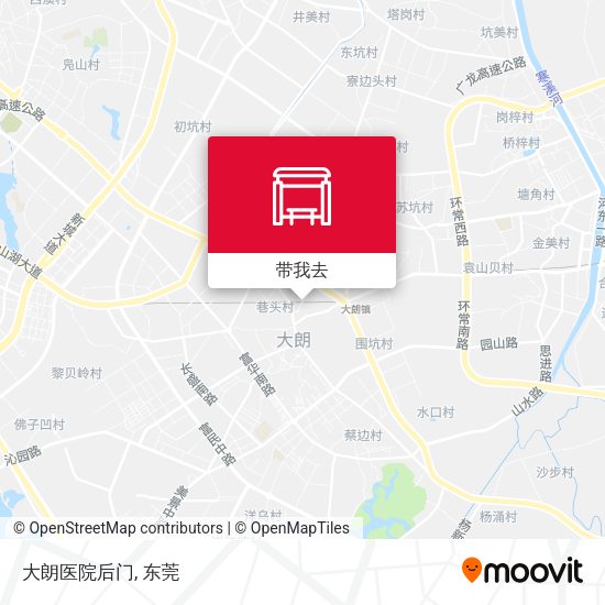 大朗医院后门地图
