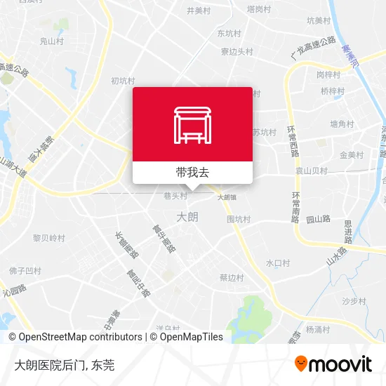 大朗医院后门地图