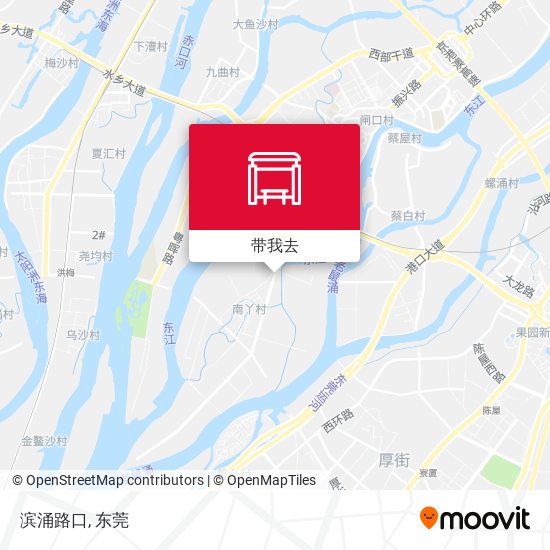 滨涌路口地图