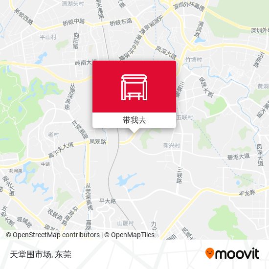 天堂围市场地图