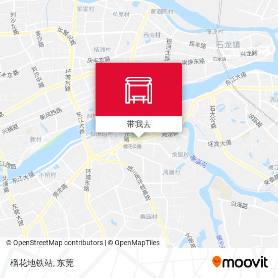 榴花地铁站地图