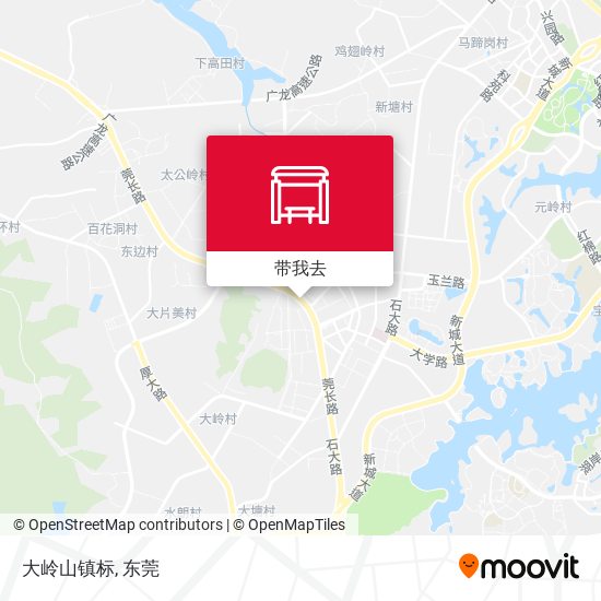 大岭山镇标地图