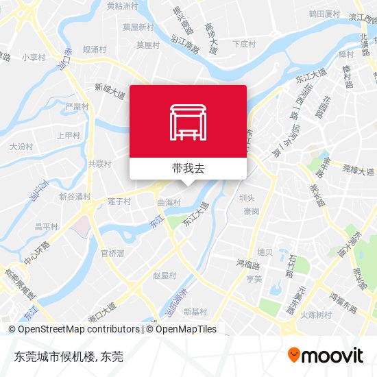 东莞城市候机楼地图