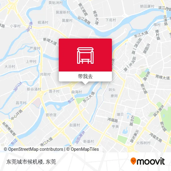 东莞城市候机楼地图