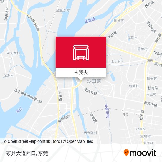 家具大道西口地图