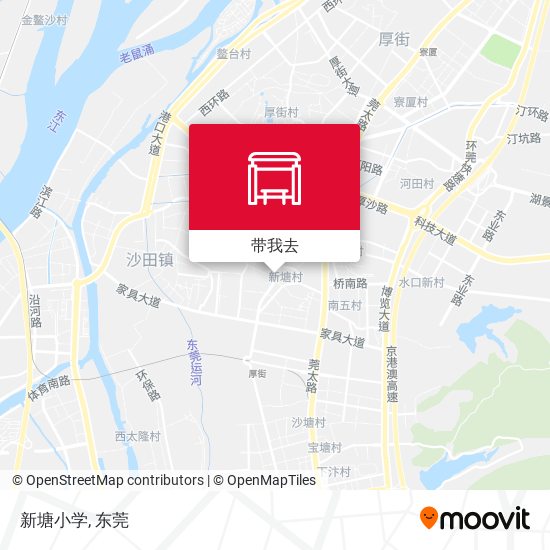 新塘小学地图