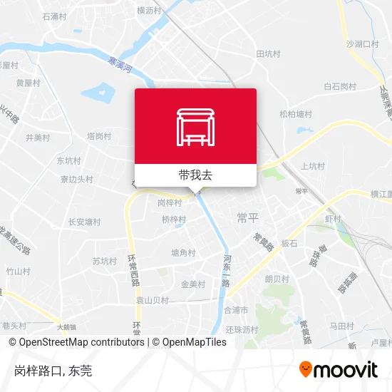 岗梓路口地图
