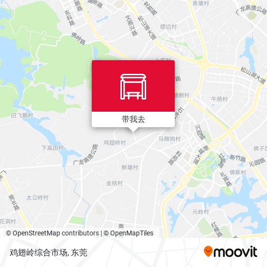 鸡翅岭综合市场地图