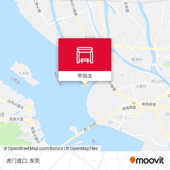 虎门渡口地图