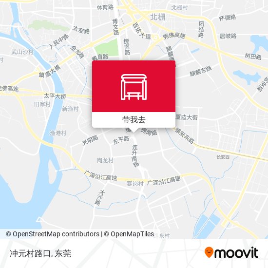 冲元村路口地图