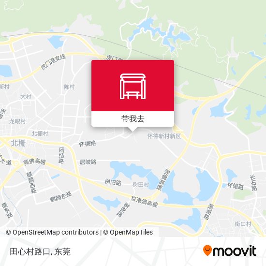 田心村路口地图