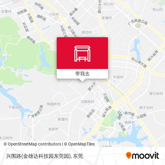 兴围路(金雄达科技园东莞园)地图