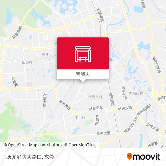 塘厦消防队路口地图