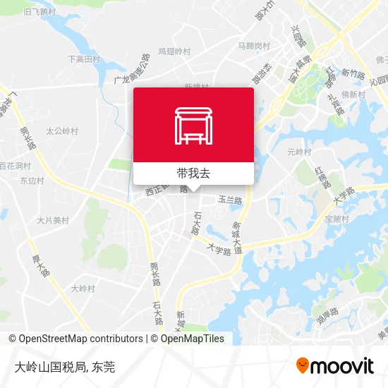 大岭山国税局地图