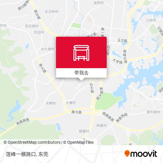 莲峰一横路口地图
