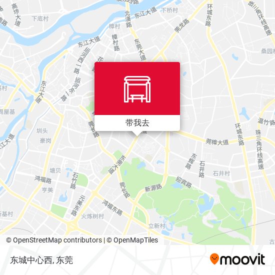 东城中心西地图