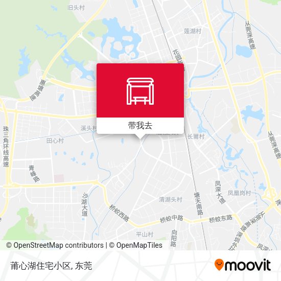 莆心湖住宅小区地图