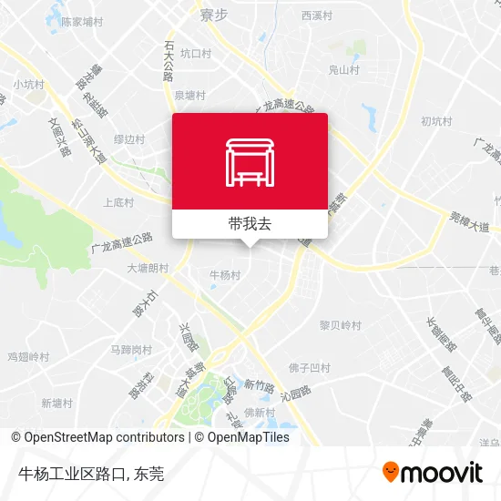 牛杨工业区路口地图