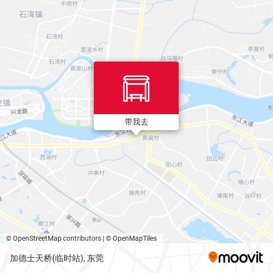 加德士天桥(临时站)地图