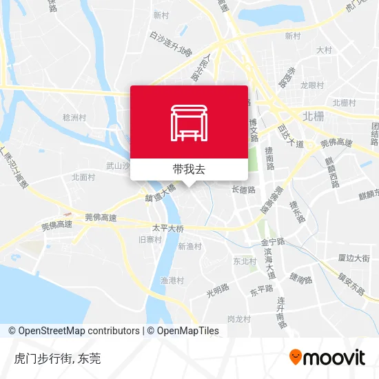 虎门步行街地图