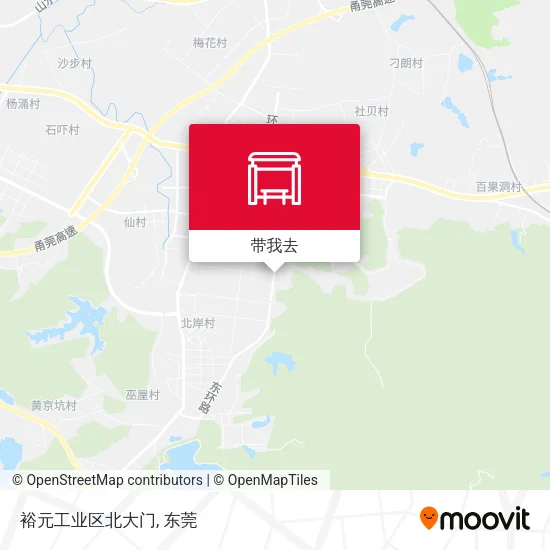 裕元工业区北大门地图