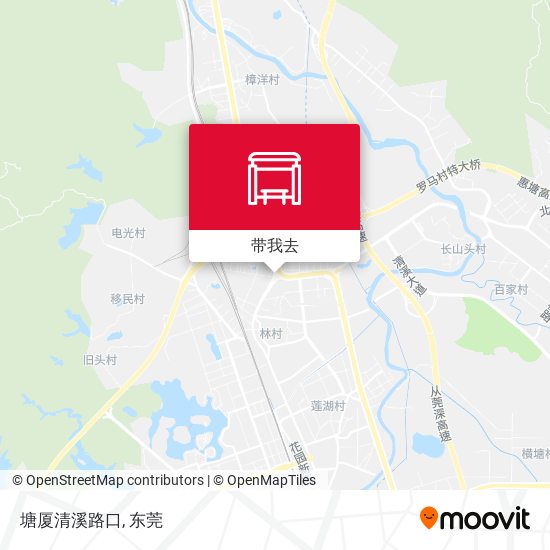 塘厦清溪路口地图