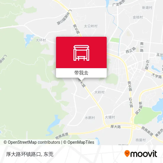 厚大路环镇路口地图
