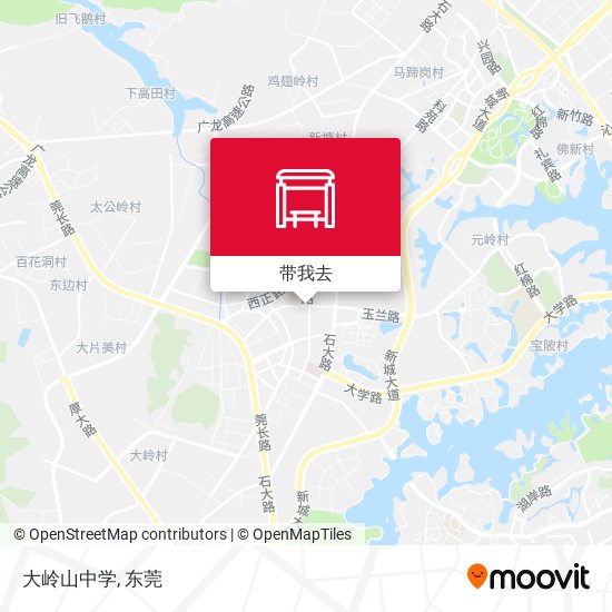大岭山中学地图