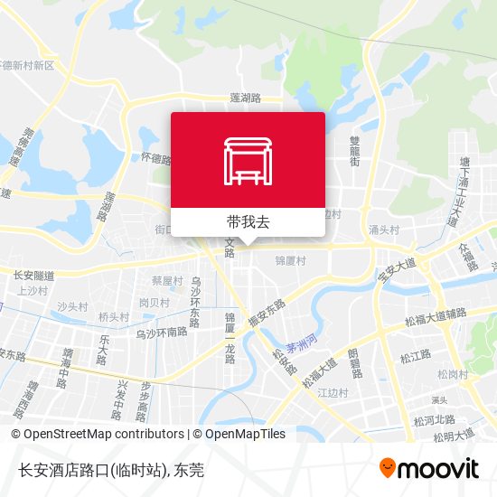 长安酒店路口(临时站)地图