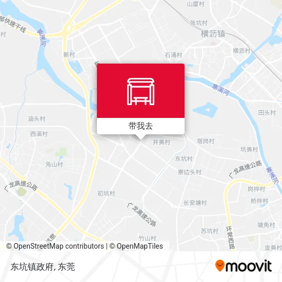 东坑镇政府地图
