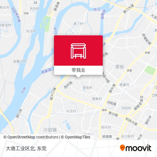 大塘工业区北地图