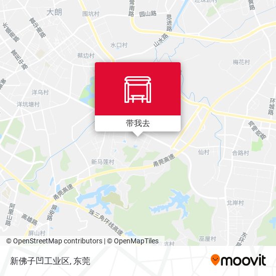新佛子凹工业区地图