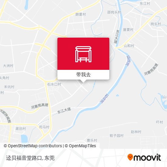 迳贝福音堂路口地图