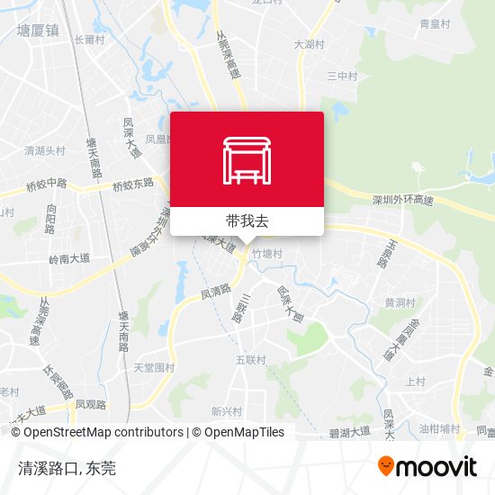 清溪路口地图