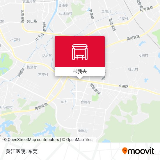 黄江医院地图