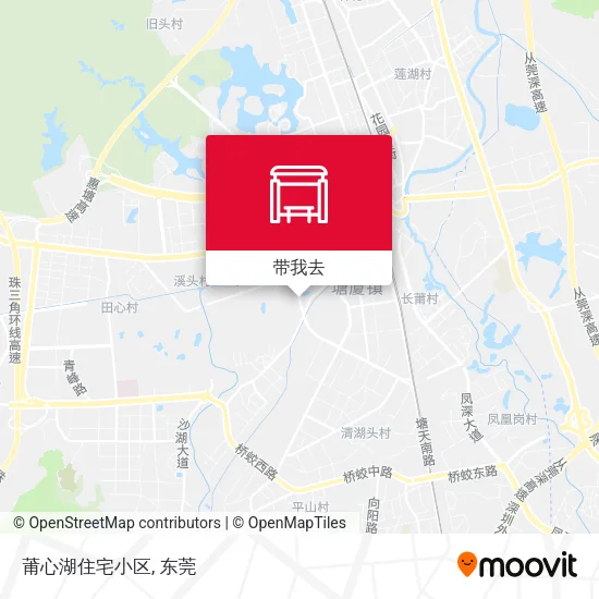 莆心湖住宅小区地图