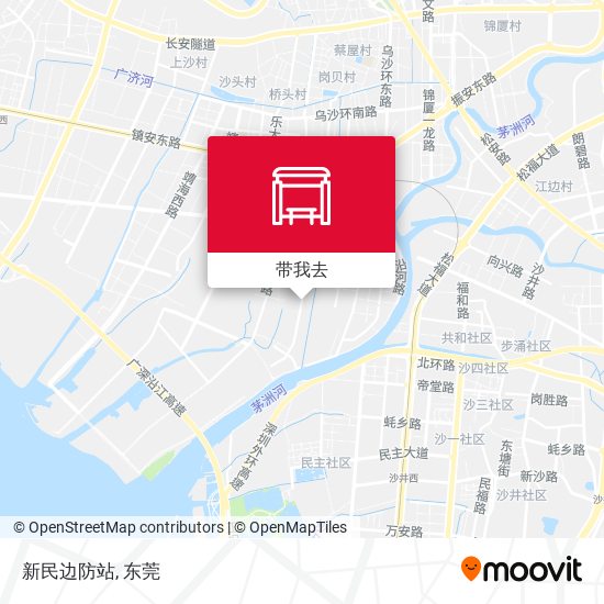 新民边防站地图