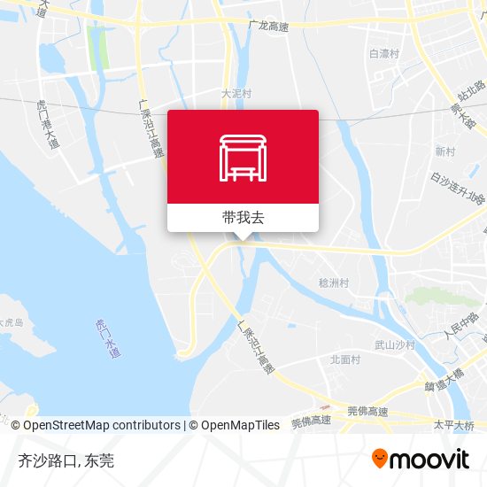 齐沙路口地图