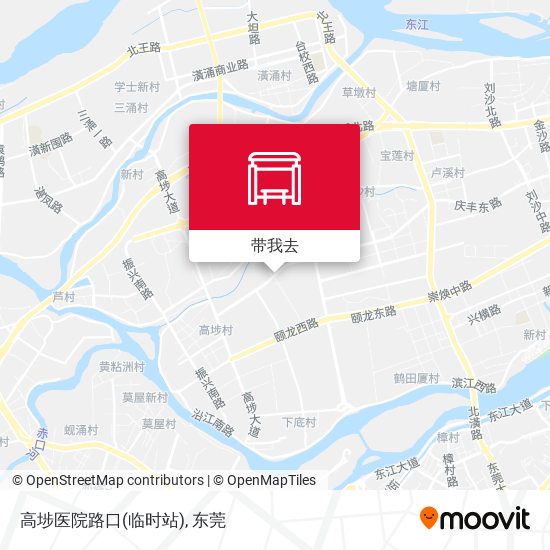 高埗医院路口(临时站)地图