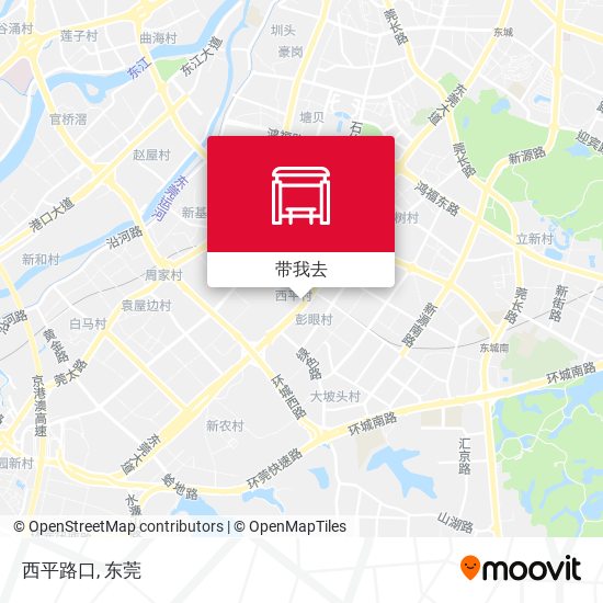 西平路口地图