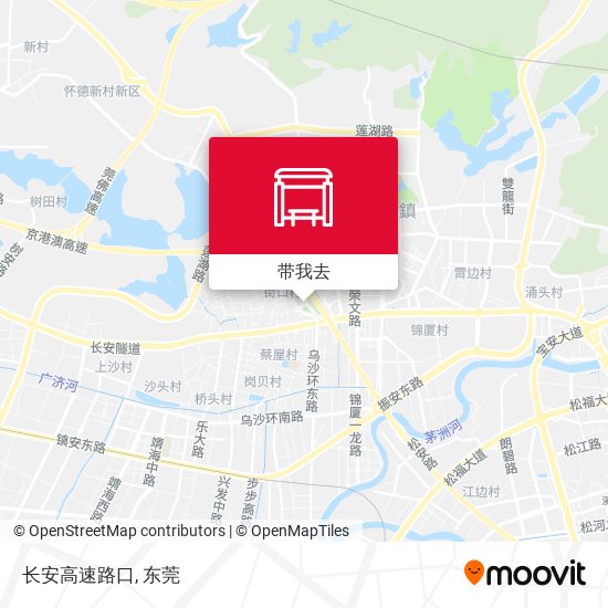 长安高速路口地图
